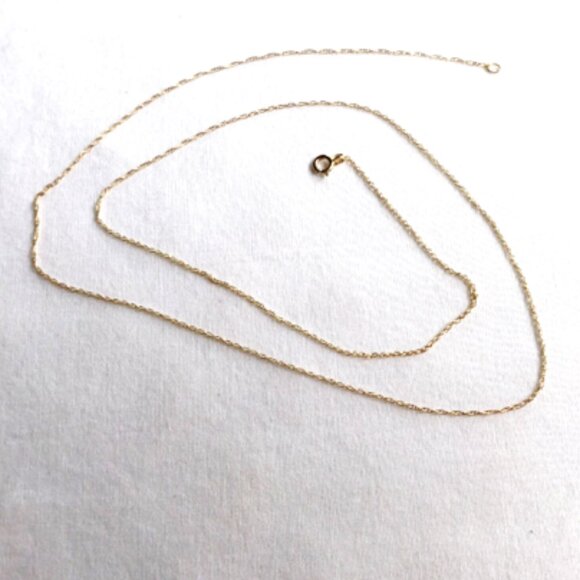 14K Yellow Gold Puffy Heart Pendant and 10K Gold Necklace - Picture 11 of 13